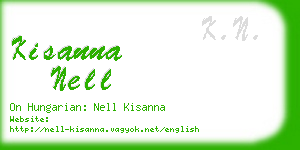 kisanna nell business card